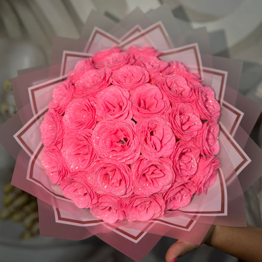 Buchet Trandafiri Premium cu sclipici