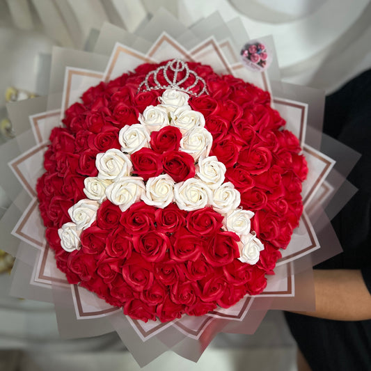 Buchet 101 Trandafiri cu Litera