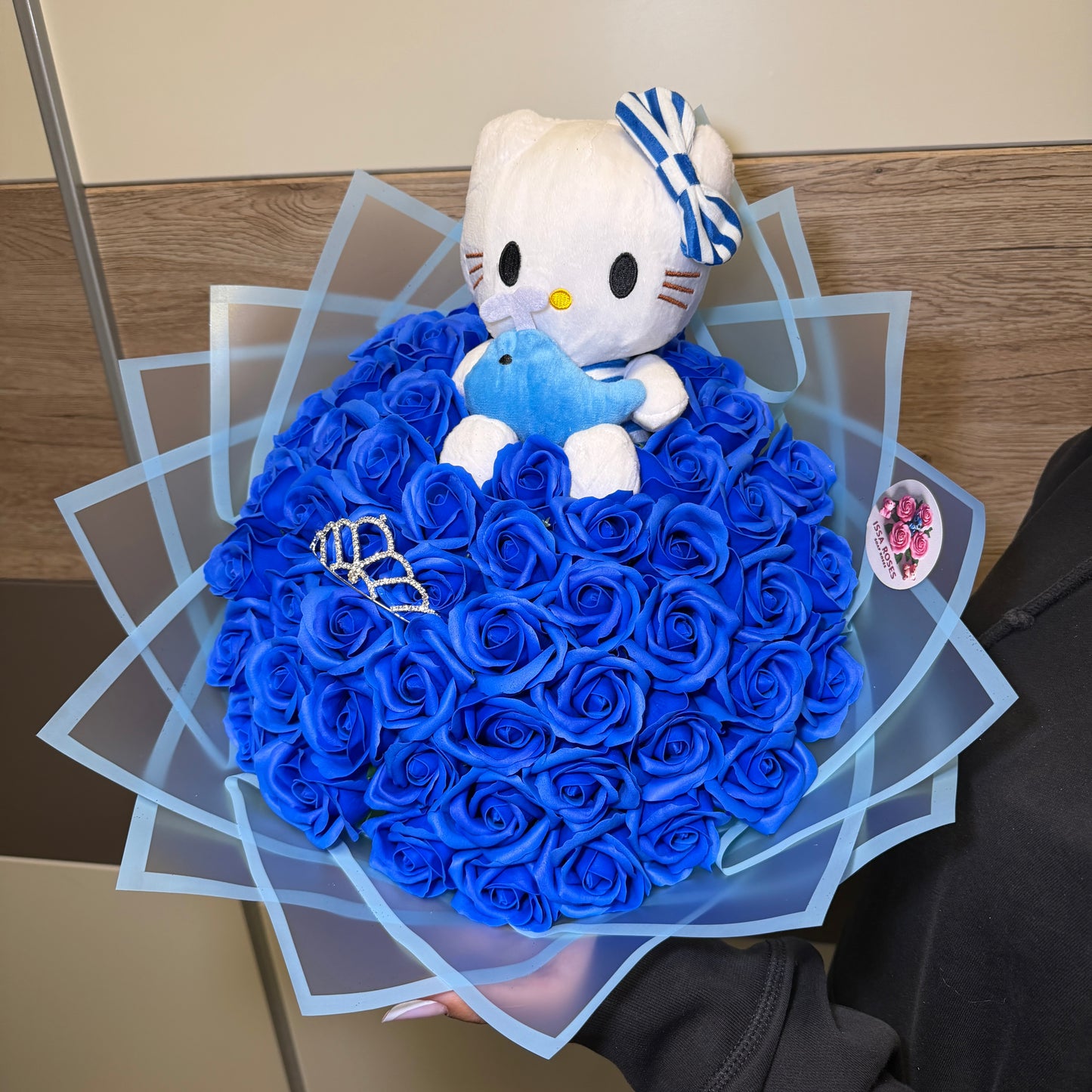 Buchet 51 Trandafiri + Hello Kitty