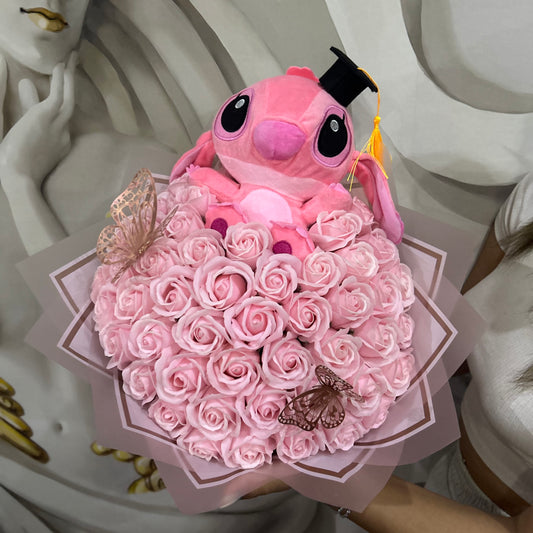 Buchet 51 Trandafiri +Stitch Absolvire